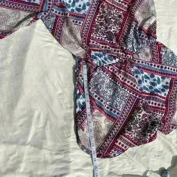 Soulmate women’s large multicolored romper elastic stretch waist machine wash - Picture 7 of 8